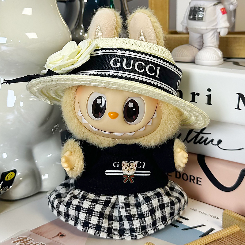 (G black straw hat) Bubu 13th generation doll clothes 17cm clothes gift set without doll