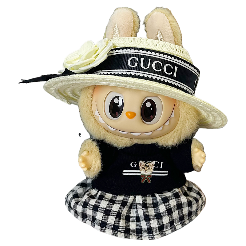 (G black straw hat) Bubu 13th generation doll clothes 17cm clothes gift set without doll