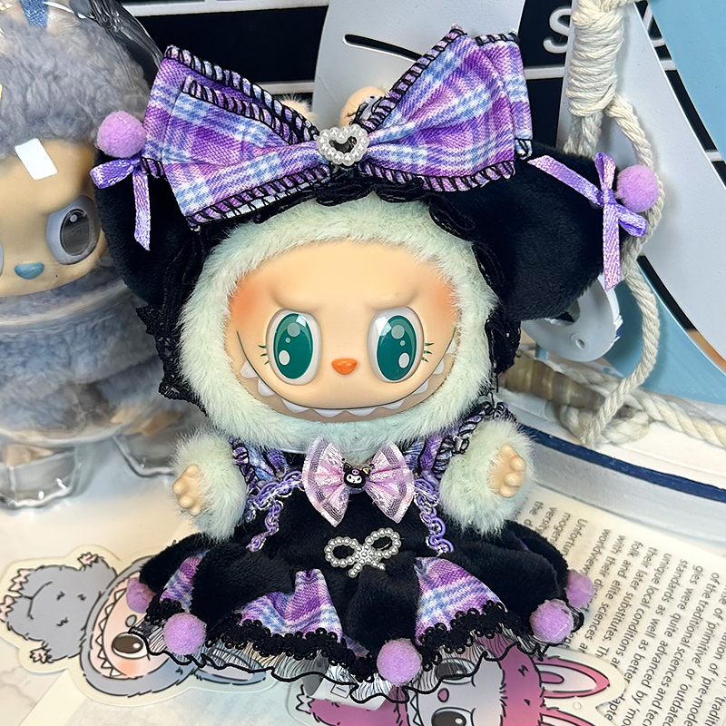 (Little Kuromi) Bubu 13th generation doll clothes 17cm clothes gift set without doll