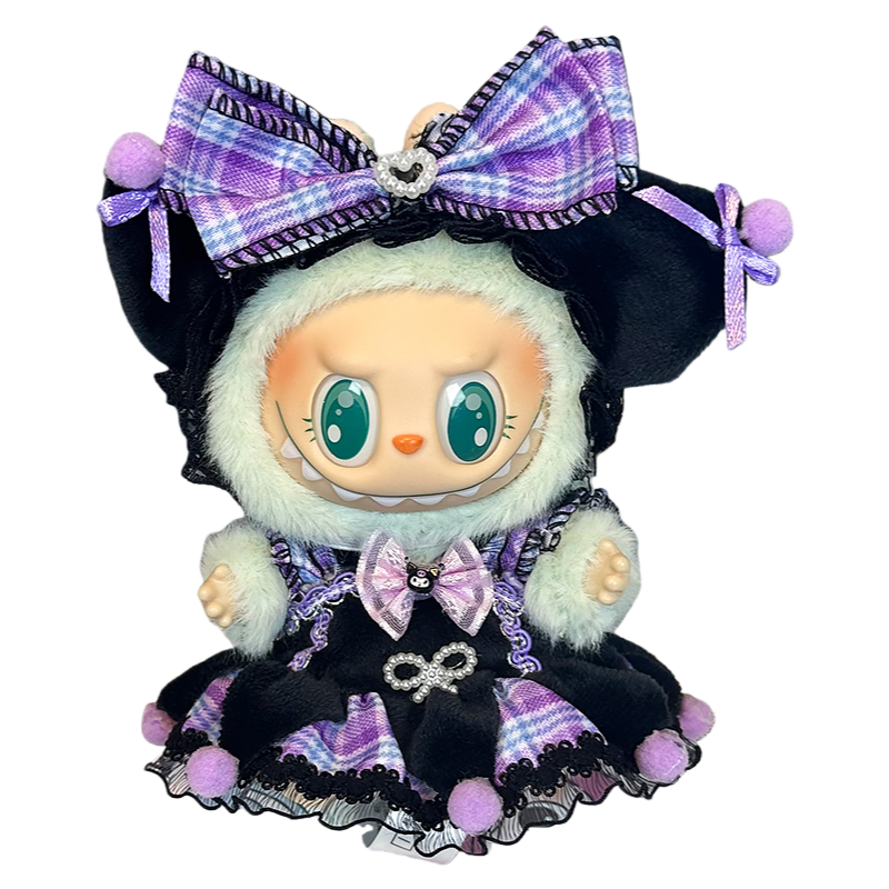 (Little Kuromi) Bubu 13th generation doll clothes 17cm clothes gift set without doll
