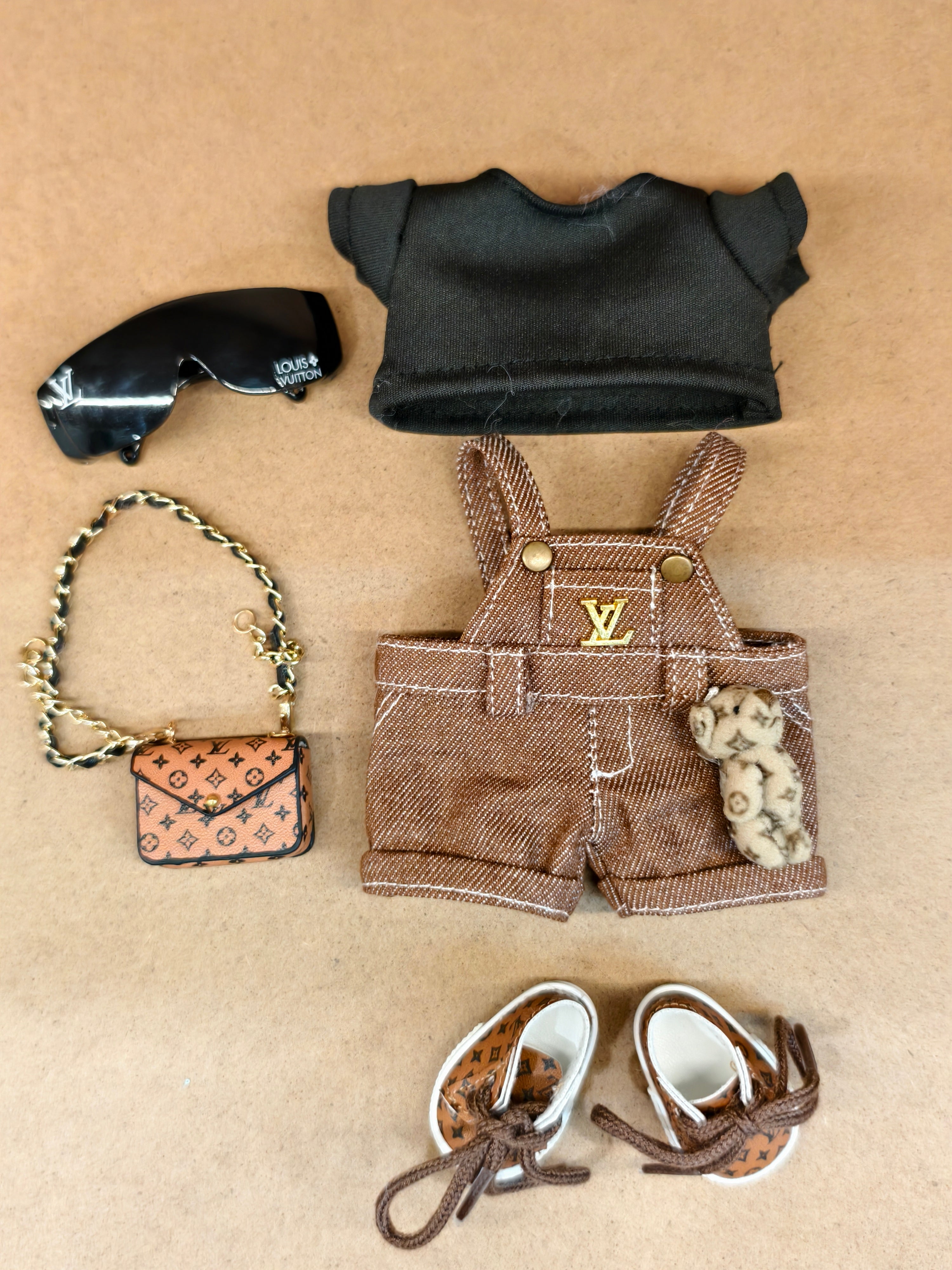 Donkey Bear overalls suit(Doll not included)