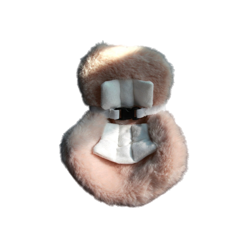 Bubu same style safety seat car seat air outlet safety seat car ornaments women's car (milk tea color)