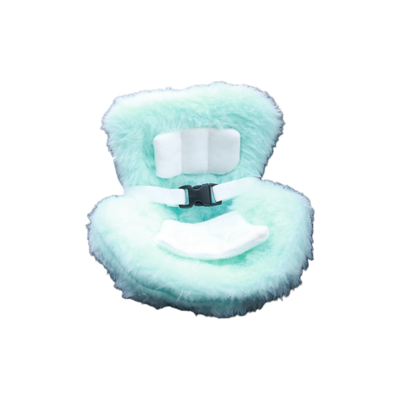 Bubu same style safety seat car seat air outlet safety seat car ornaments women's car (light blue)