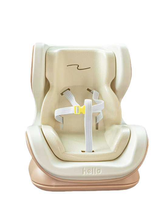 (Milk coffee color) Bubu same style car safety seat interior air outlet decoration center console ornaments